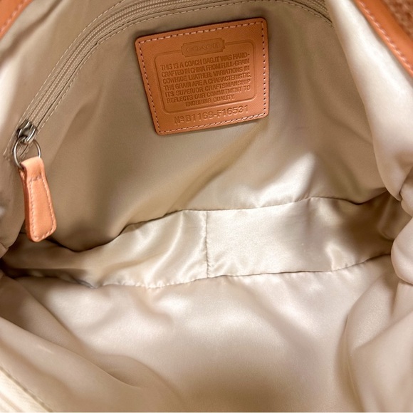 Coach Penelope Legacy Satchel Glovetanned Leather Python Embossed Trim - Picture 12 of 14